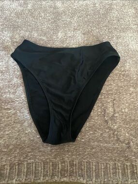 Black High-Waist Women’s Swim Bottom